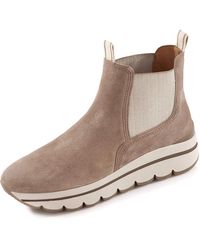 Gabor - Chelsea Boots Schuhe Stiefel Stiefeletten Ankle-Boots Veloursleder Uni - Lyst