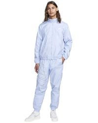Nike - 2 Piece Tracksuit Sportswear Club Full-zip Woven Jacket & joggers Track Pants Blue Size Large L - Lyst