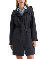 Marc O' Polo - Denim Parka mit Kapuze wasserabweisend - Lyst