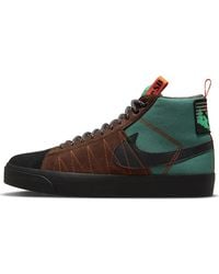Nike - SB Zoom Blazer Mid Premium Sneaker Farbe: Schwarz/Braun/Grün; Größe: EUR 42 | US 8.5 | UK 7.5 - Lyst