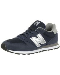 New Balance Synthetic 500 Core Trainers in Black (Black/Silver Black/Silver  (Black) for Men - Lyst