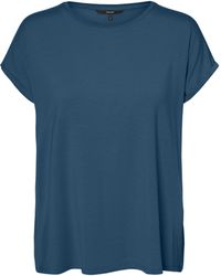Vero Moda - Vmava Plain Ss Top Gajrs Noos Shirt - Lyst