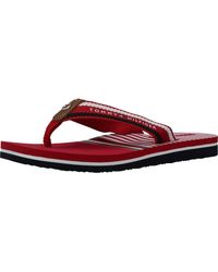 Chanclas de dedo y de pala Tommy Hilfiger de mujer: hasta el 40 % de  descuento | Lyst