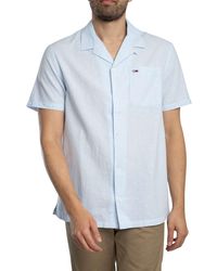 Tommy Hilfiger - TJM Linen Blend Camp SS EXT Hemd mit Button-Down-Kragen - Lyst