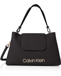 Calvin Klein Dressed Up Top Handle - Negro