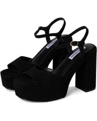 Steve Madden - Odina Wedge Shoes, Leather/Suede - Lyst