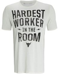 Under Armour - S UA Project Rock T-Shirt - Lyst