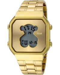 Tous - Watches d-Bear Uhr digital Quarzwerk mit Edelstahl Armband 600350285 - Lyst