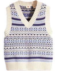 Levi's - LEVIS Brynn Sweater Vest Multi-Color - Lyst