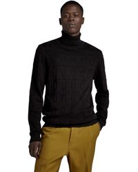 G-Star RAW - Table Structure Turtle Knit Sweater Voor - Lyst