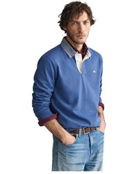 GANT - Reg Chambray Heavy Rugger T-shirt - Lyst