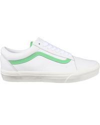 Vans - Old Skool Trainers Leather White - Lyst