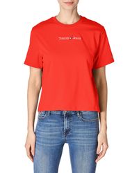 Tommy Hilfiger - Tommy Jeans Camiseta Lineal Tjw CLS Serif S/S - Lyst