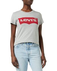 Levi's - The Perfect Tee T-shirt Batwing Starstruck Heather Grey - Lyst