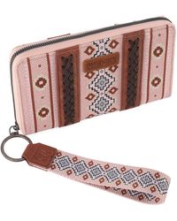 Wrangler - Wallet Purse For Western Aztec Clutch Wristlet Wallet With Credit Card Holder - Lyst
