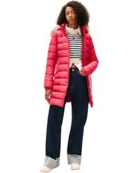 Tommy Hilfiger - Tjw Essential Hooded Down Coat Dw0dw09060 Puffer - Lyst