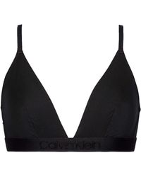 Calvin Klein Unlined Triangle Reggiseno a Triangolo - Nero