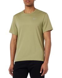 Nike - DV9315-276 M NK DF UV Miler SS T-Shirt NEUTRAL Olive/Reflective SILV Größe M - Lyst