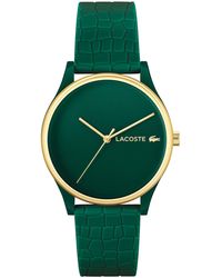 Lacoste - Orologio Analogico al Quarzo da donna con cinturino in silicone Verde - 2001247 - Lyst