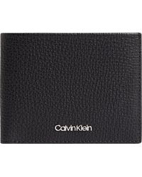 Calvin Klein - Portafoglio Uomo Minimalism Bifold Pelle - Lyst