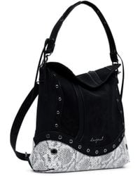 Desigual - Zaino per il tempo libero Jersey 2.0 Snake Patch Mini Backpack Black nero - Lyst