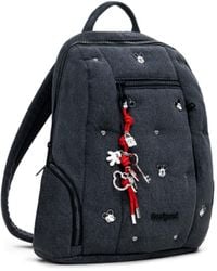 Desigual - Sac à dos de loisirs Mickey Studs Chester Modify Backpack Denim Medium Wash gris foncé - Lyst