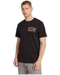 G-Star - G-Star para Hombre Camiseta Topography Chest Graphic Slim - Lyst