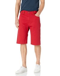 levis red shorts