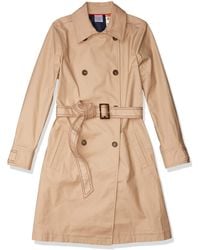 tommy hilfiger long buttoned trench coat