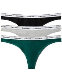 Calvin Klein - Thong 3pk 000qd5209e Thong - Lyst