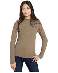 G-Star - G-Star Slim Rib Mock Top - Lyst
