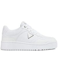 Guess - Scarpe Donna Sneaker Miram In Ecopelle White Ds24gu13 Flpmirele12 35 - Lyst