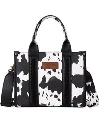 Wrangler - Cow Print Tote Bag Handbags And Purses For Western Crossbody Bags For With Adjustable Strap - Lyst
