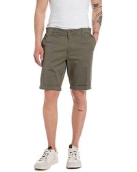 Replay - Slim fit Chino Shorts - Lyst
