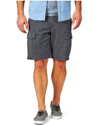 Wrangler Relaxed Fit At The Knee Flex Cargo Shorts - Grey