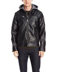 guess men's jacket black