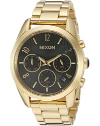 Nixon - A949510-00 Bullet Chrono 36 Analog Display Japanese Quartz Gold-tone Watch - Lyst