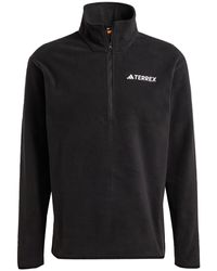 adidas - Terrex Multi Essentials Half Zip Fleece Jacket - Lyst
