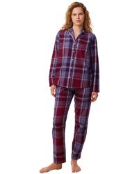 Triumph - Boyfriend Pw X Checks Pyjamaset - Lyst