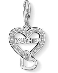 Thomas Sabo - Ladies Daughter Charm 925 Sterling Silver - 1267-051-14, One Size, Sterling Silver Silver, Cubic Zirconia - Lyst