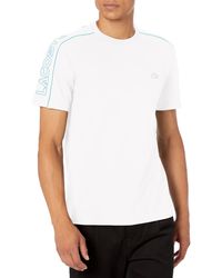 Lacoste - Logo Piping Crew Neck T-shirt - Lyst