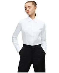 HUGO - Slim-Fit Blouse - Lyst