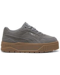 PUMA - Womens Karmen Ii Idol Platform Sneakers Shoes Casual - Grey, Grey, 6.5 Uk - Lyst