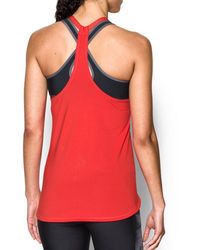 Under Armour - S Red Logo Print Vest Xs - Lyst