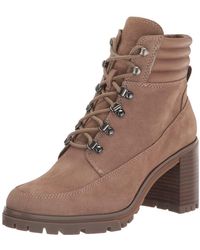 Vince Camuto - Footwear Donenta Shearling Lace Up Bootie Ankle Boot - Lyst