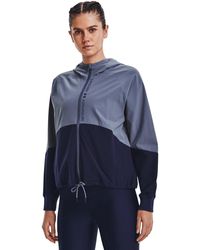 Under Armour - Ua Woven Full Zip Jacket Warmup Tops - Lyst