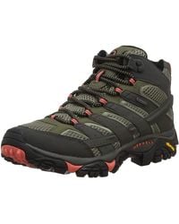 Merrell 's Moab 2 Mid Gore-tex High Rise Hiking Shoes - Grey
