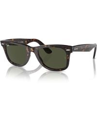 Ray-Ban - Rb2140 Original Wayfarer Sunglasses, Tortoise/green, 54 Mm - Lyst