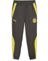 PUMA - Pantaloni da Calcio Borussia Dortmund Pre-Partita L Black Cyber Yellow - Lyst