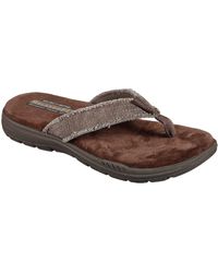 Skechers Canvas 65091 Flip Flops for 